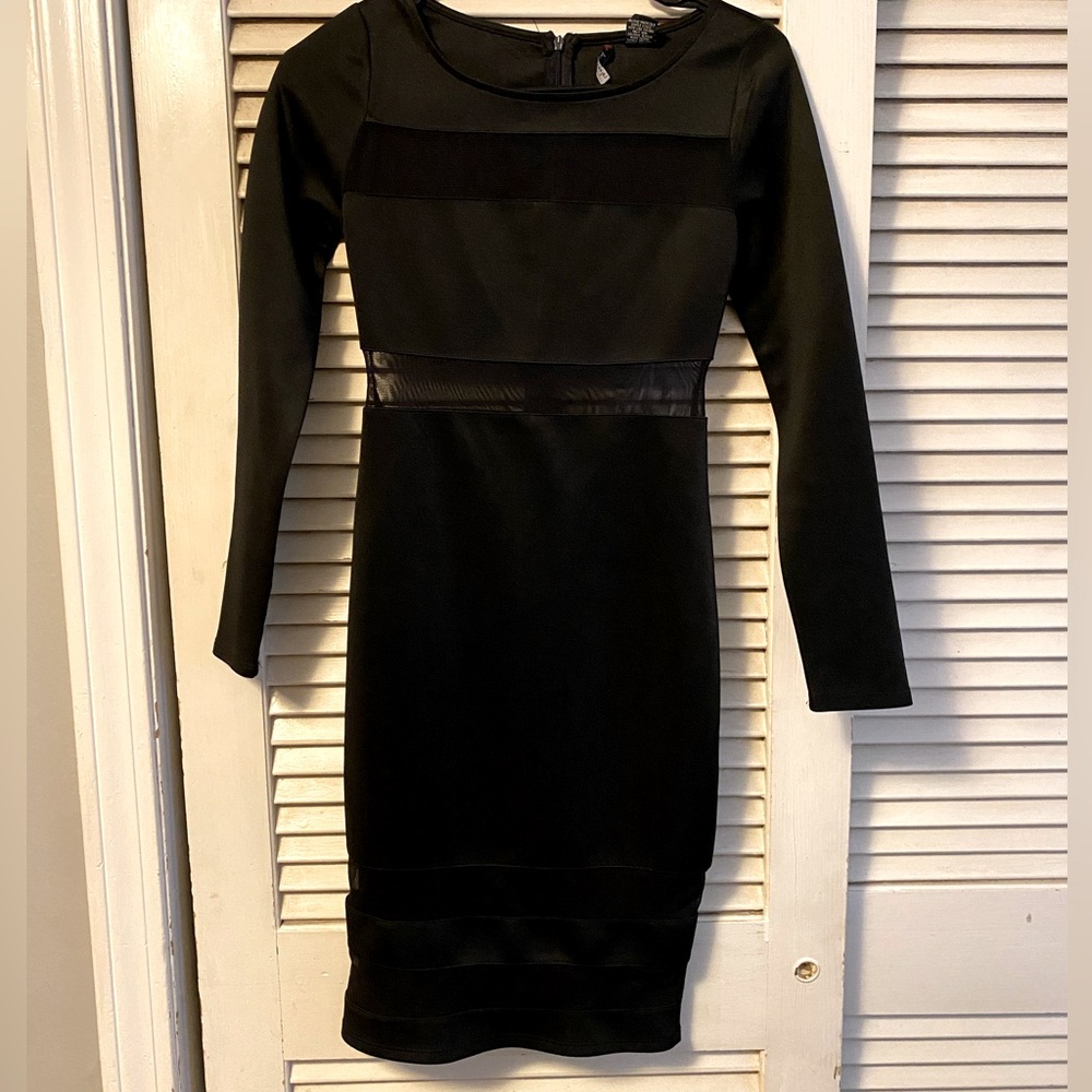 Cute long sleeve black dress